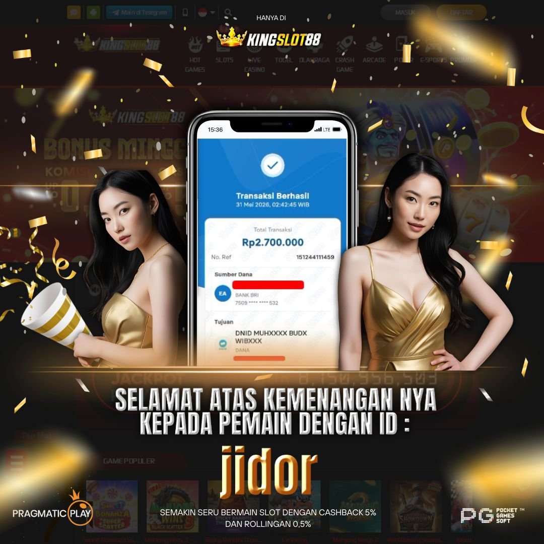 SELAMAT ATAS KEMENANGANNYA UNTUK ID :jidor